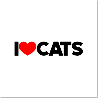 I Love Cats Kittens Cat Lovers Posters and Art